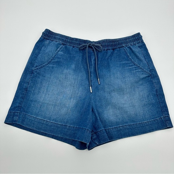 Evereve Elodie Chambray Short Casual Size Large - Picture 4 of 13